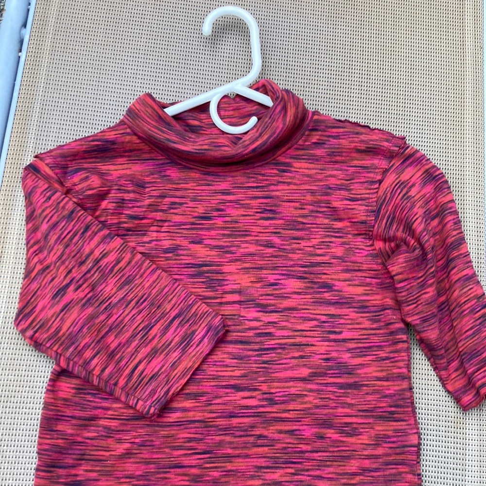 Free people size small multi color ss turtleneck - Picture 1 of 3